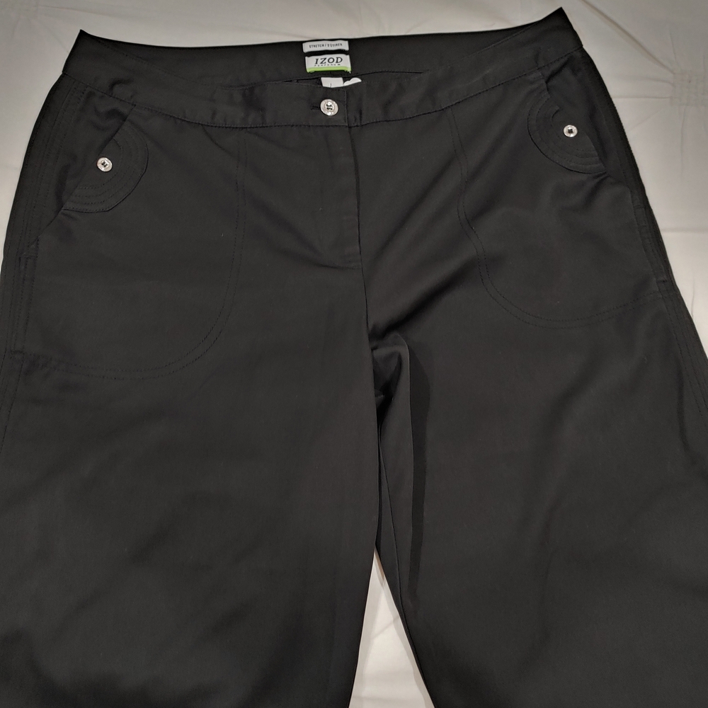 Izod Black Women's Trousers